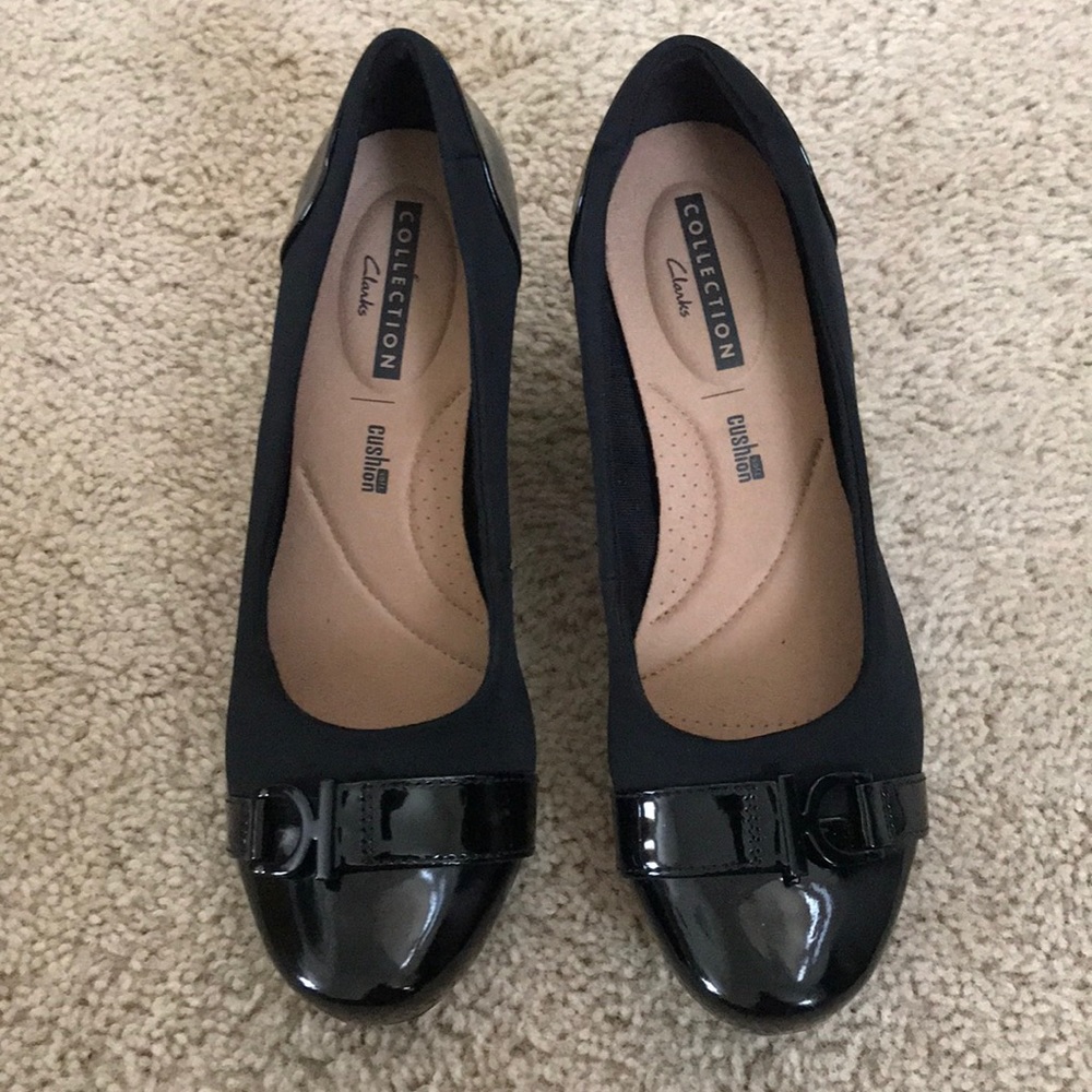 Clark’s Cushion Soft Padded Heeled Flats